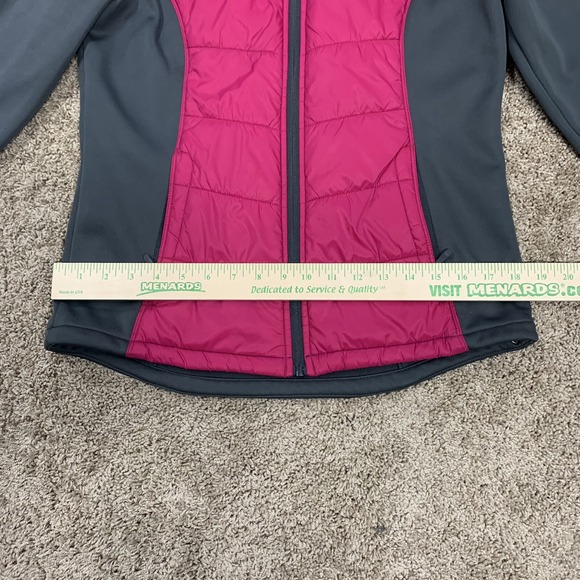 Port Authority Womens‎ Color Block Soft Shell Jacket Womens Size Small Grey Pink - Picture 7 of 9